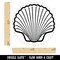 Scallop Seashell Beach Shell Rubber Stamp for Stamping Crafting Planners
